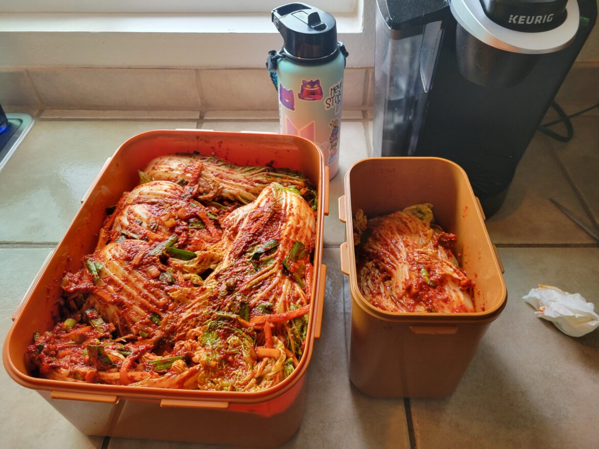 My very first batch of kimchi 😁