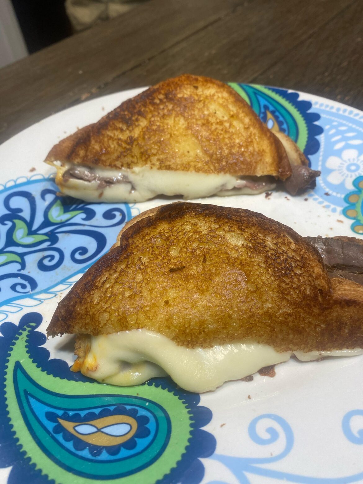 Provolone, Muenster and Cajun roast beef