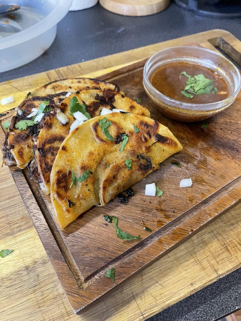 My homemade Short Rib Birria tacos