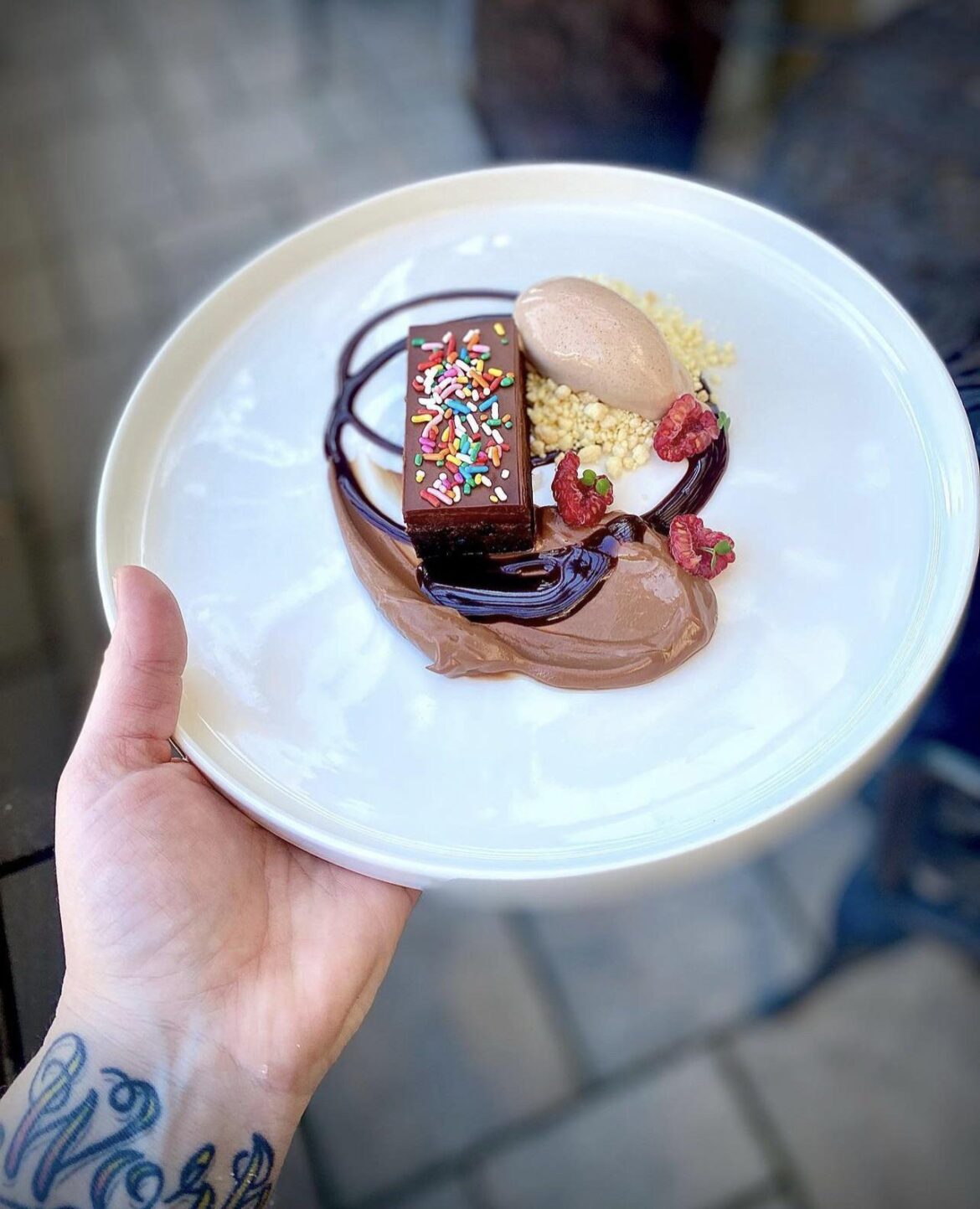 Cosmic Brownie//Milk Crumble//Chocolate Cremeux//Housemade Chocolate Ice Cream