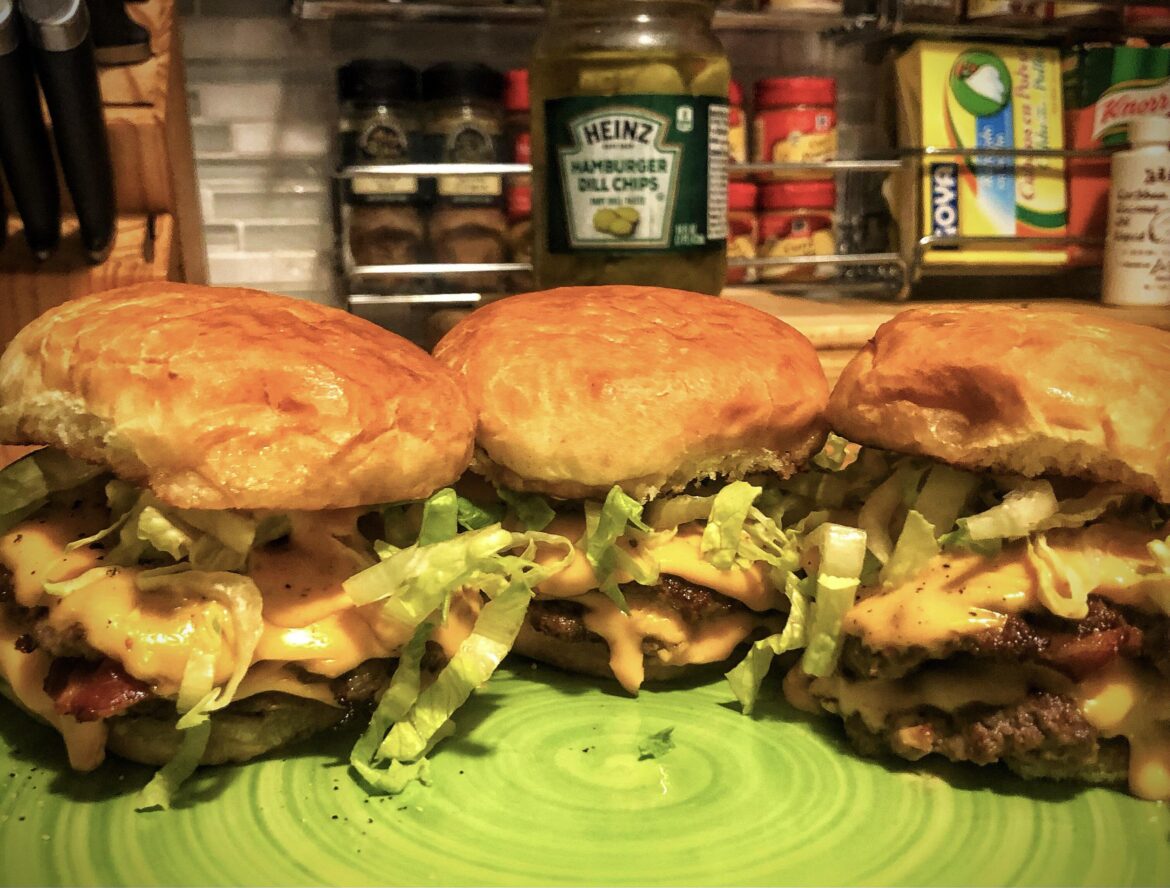 Big Mac Style Smash Burgs *sub Bacon for Bread