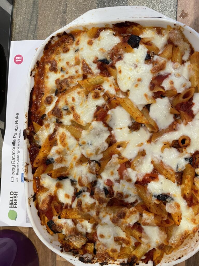 Cheesy Ratatouille Pasta Bake