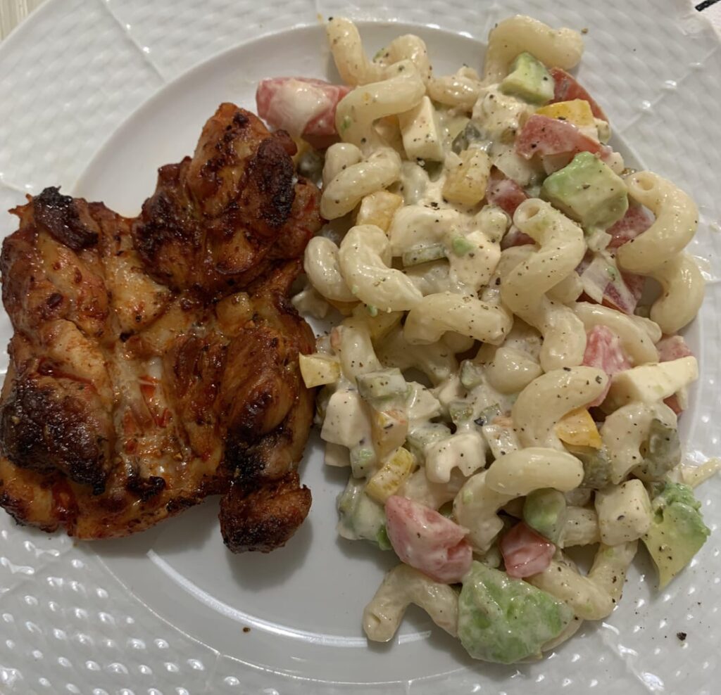 grilled chicken & pasta salad