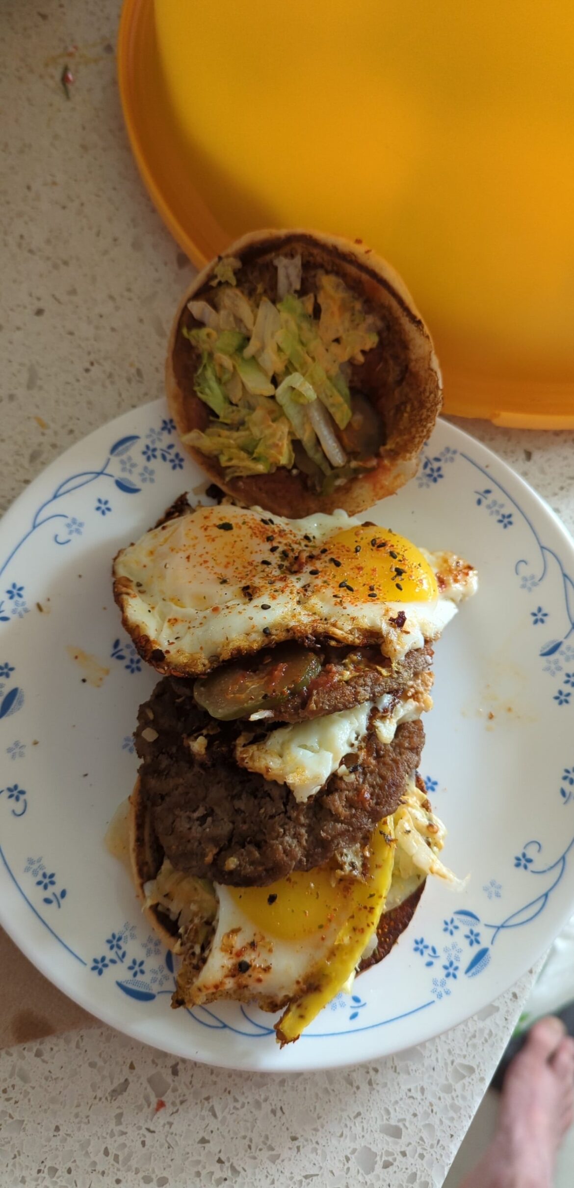 reconstructed McDonald's burger