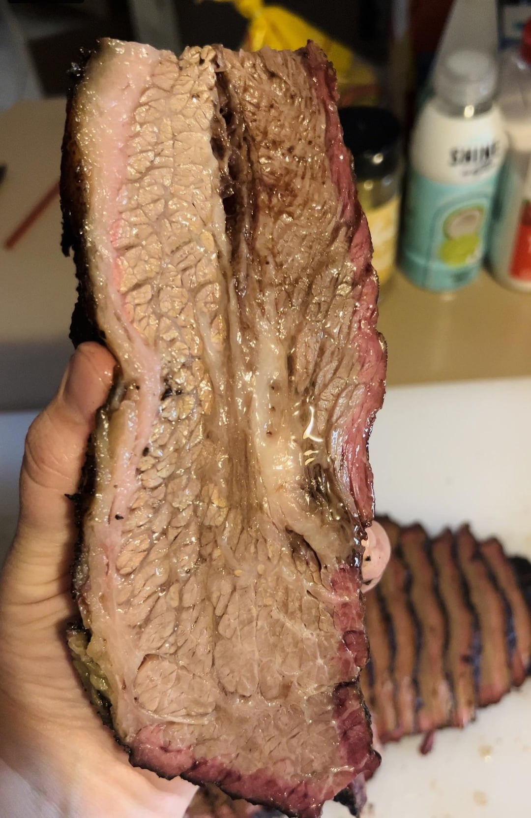 Smoked a nice brisket for Mother’s Day. Post oak, salt and pepper, 12