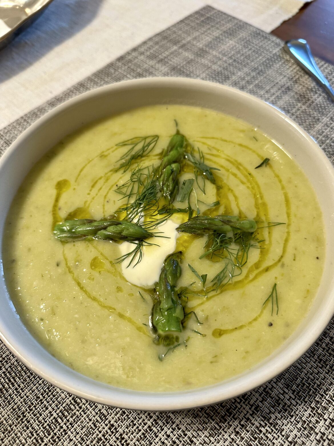 Kenji’s asparagus soup