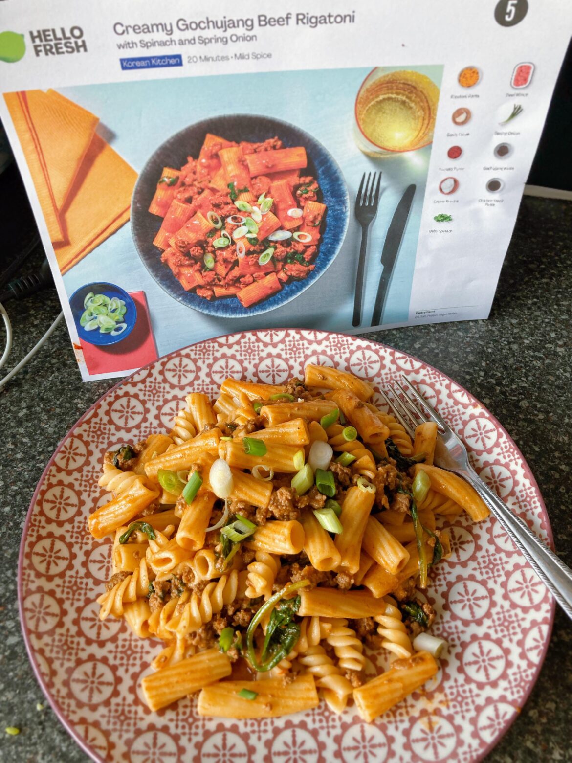 Korean Kitchen Gochujang Pasta.