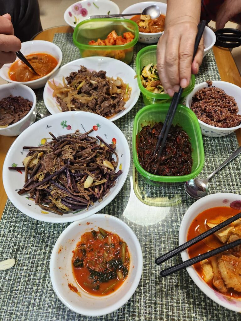 Sunday morning spread with my aunt and my bro, how does it compare to you guys?