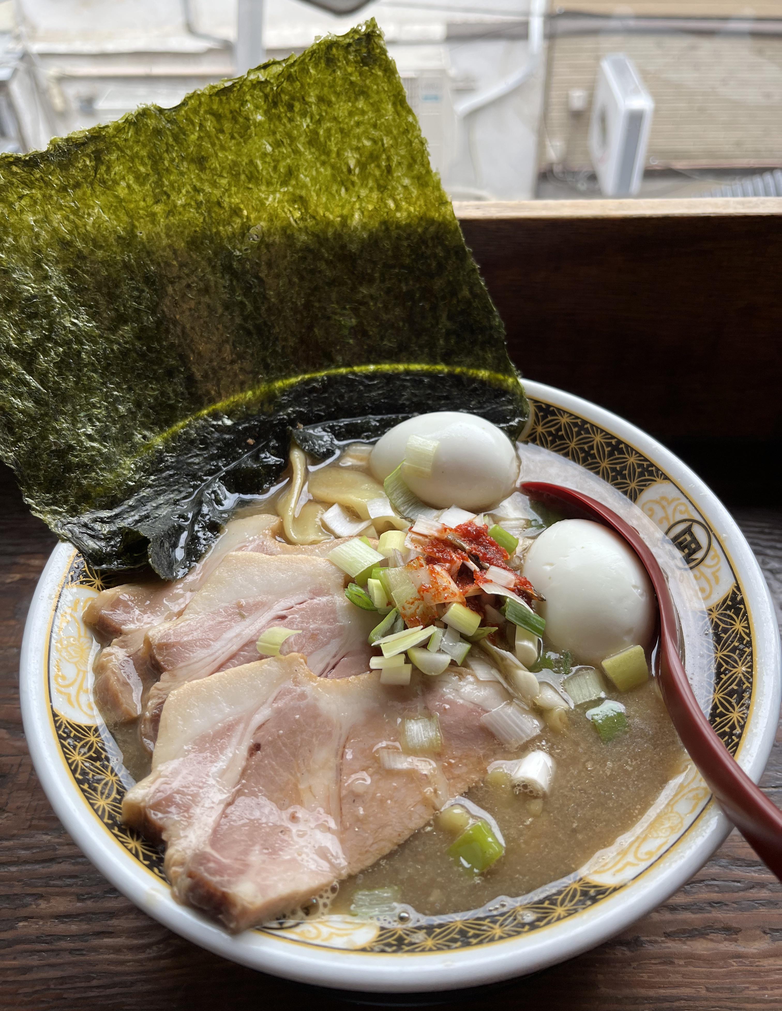 Sardine broth ramen from Ramen Nagi in Shinjuku Golden Gai Dining and