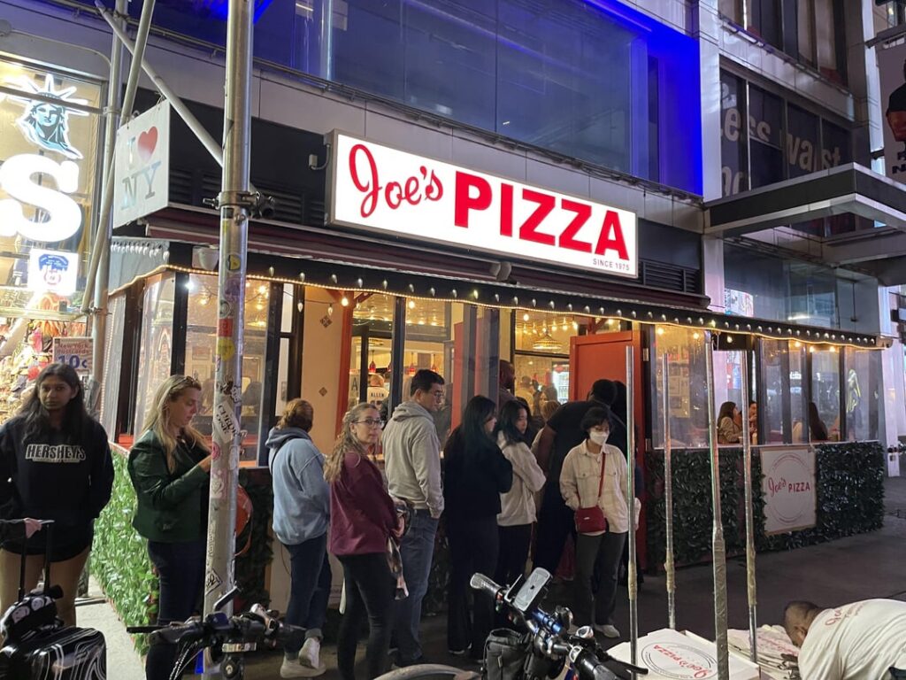 Joes Pizza in NYC