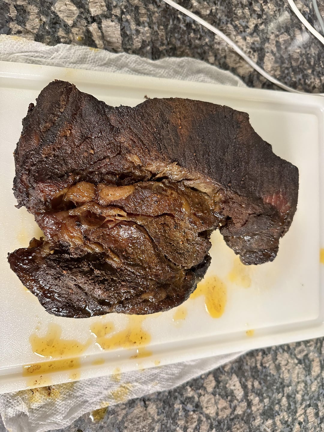 Chuck roast for fun on my coors banquet smoker Dining and Cooking