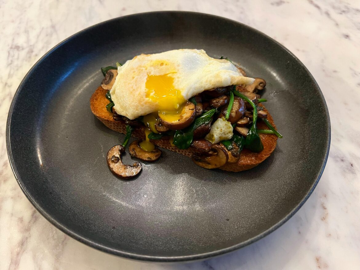 Almost didn’t put an egg on it, but I chose to be happy instead.