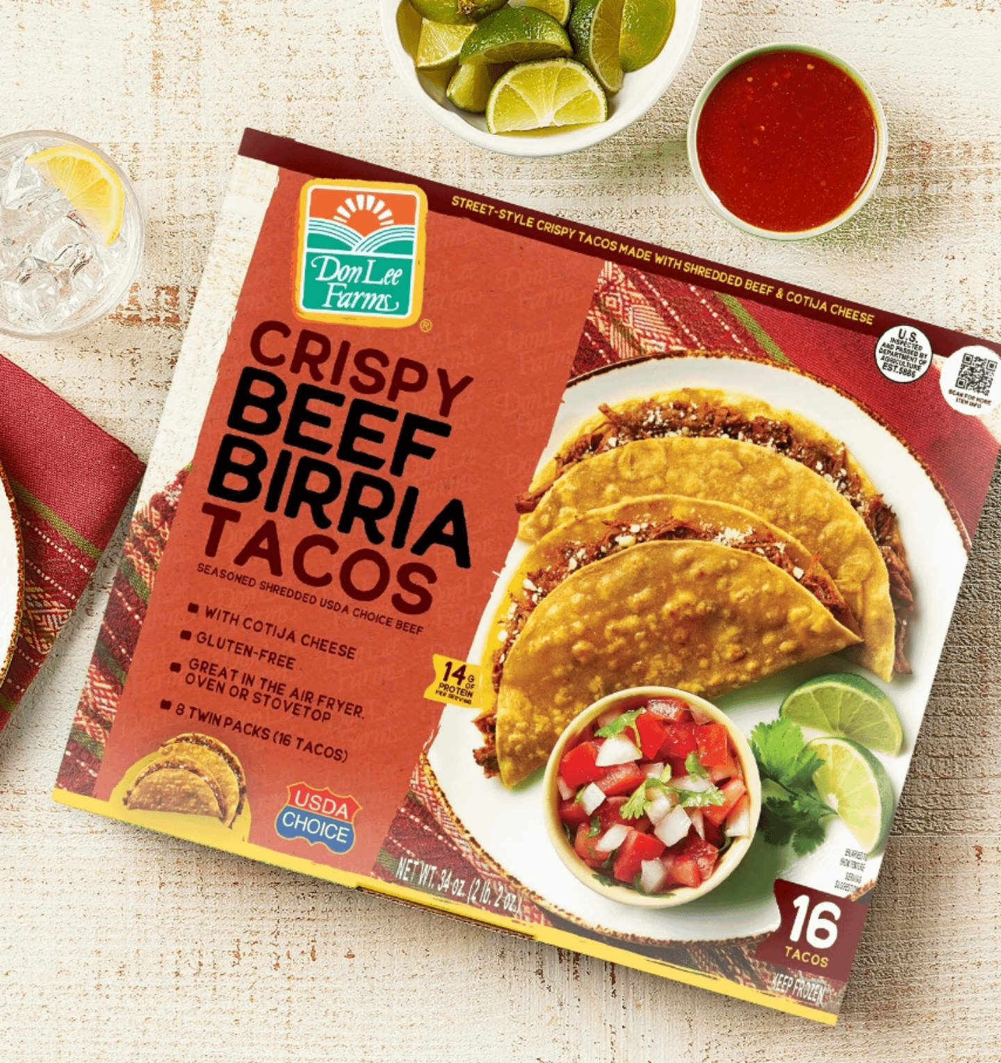 Costco Birria Tacos in freezer section. Dining and Cooking
