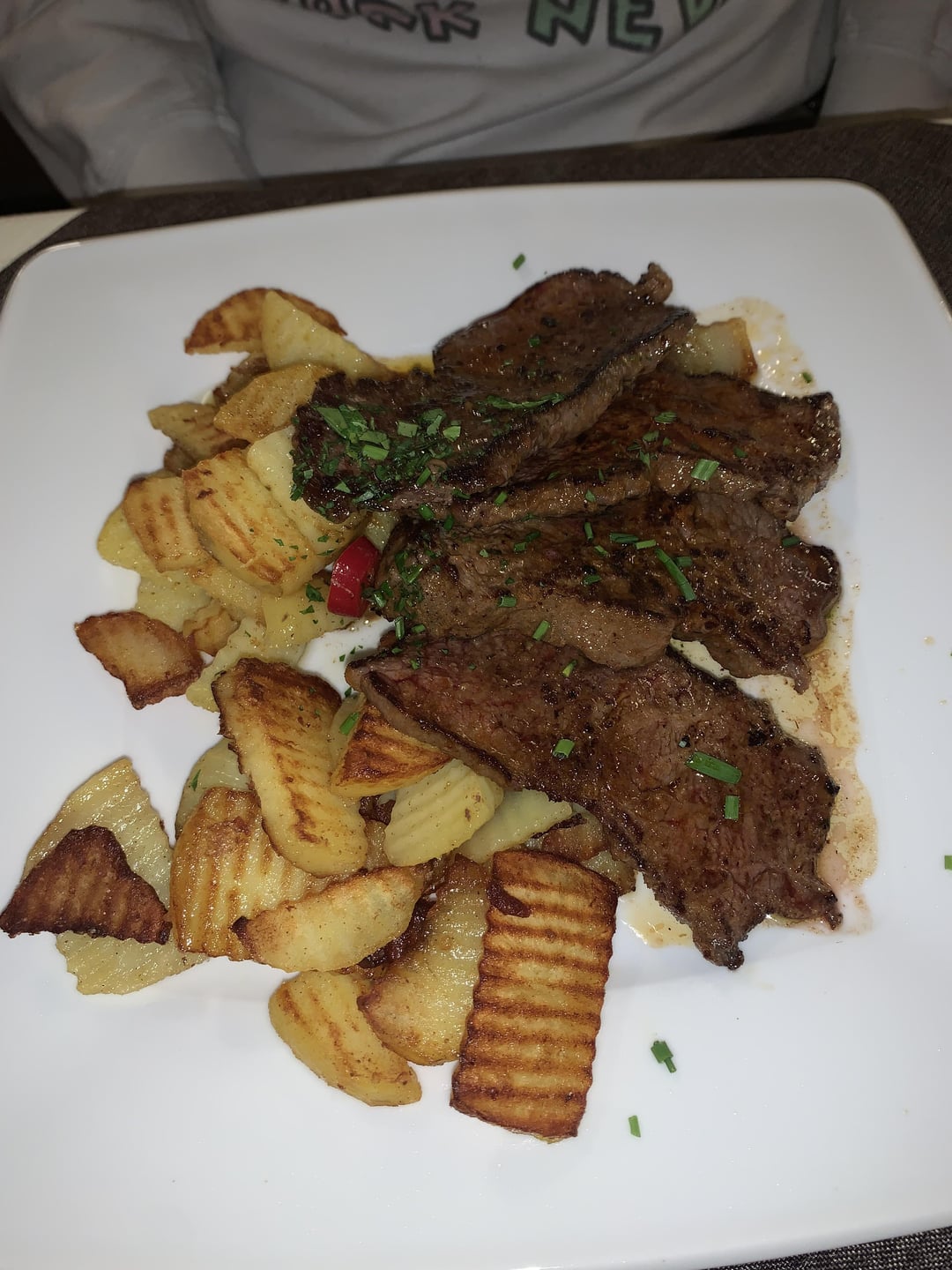 steak and potatoes Dining and Cooking