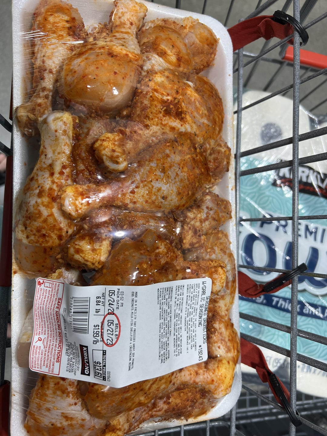 Costco preseasoned drumsticks before and after Dining and Cooking