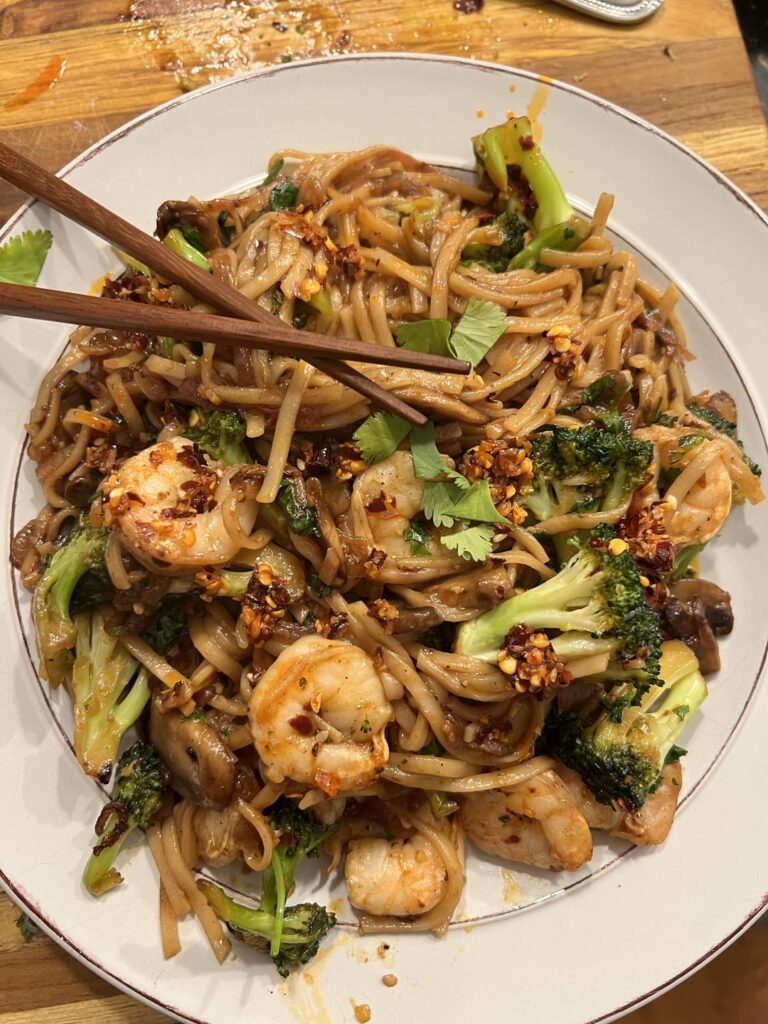 Key west shrimp stir fry