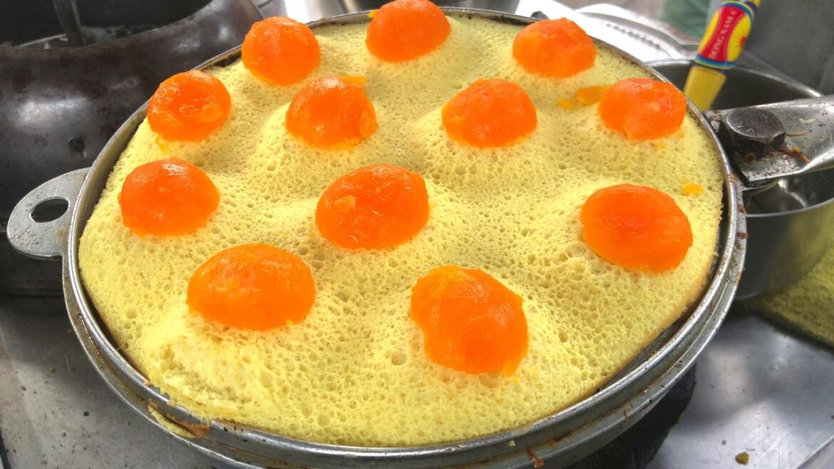 Amazing Salted Egg Sponge Cake from Vietnam