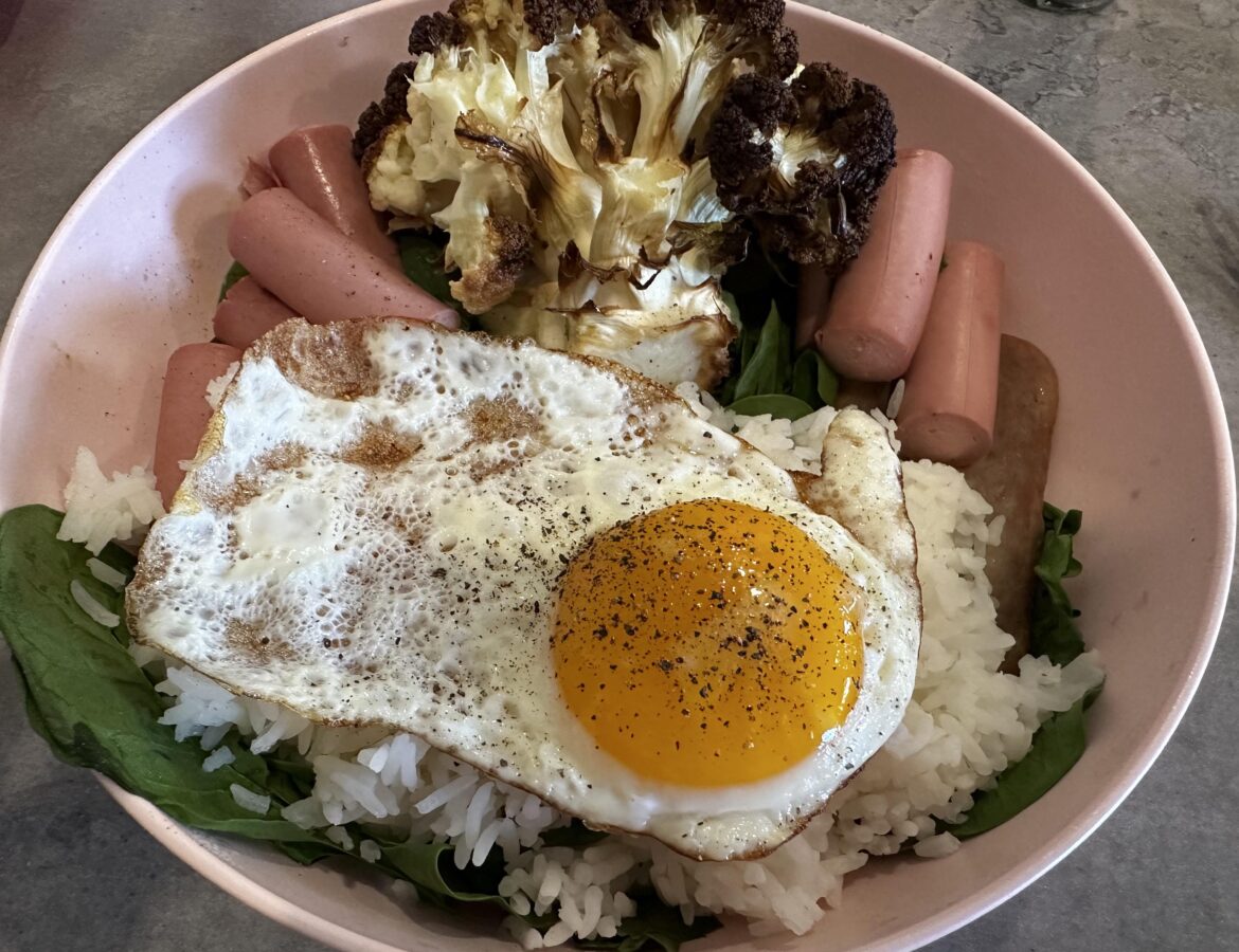 Vienna sausage, egg and rice will never not hit.