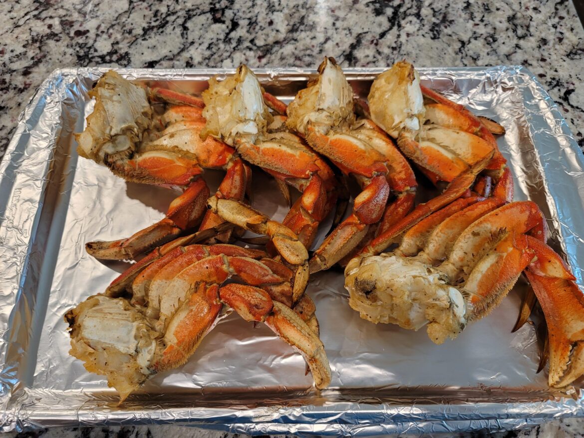 Smoked Dungeness Crab, stupid good!