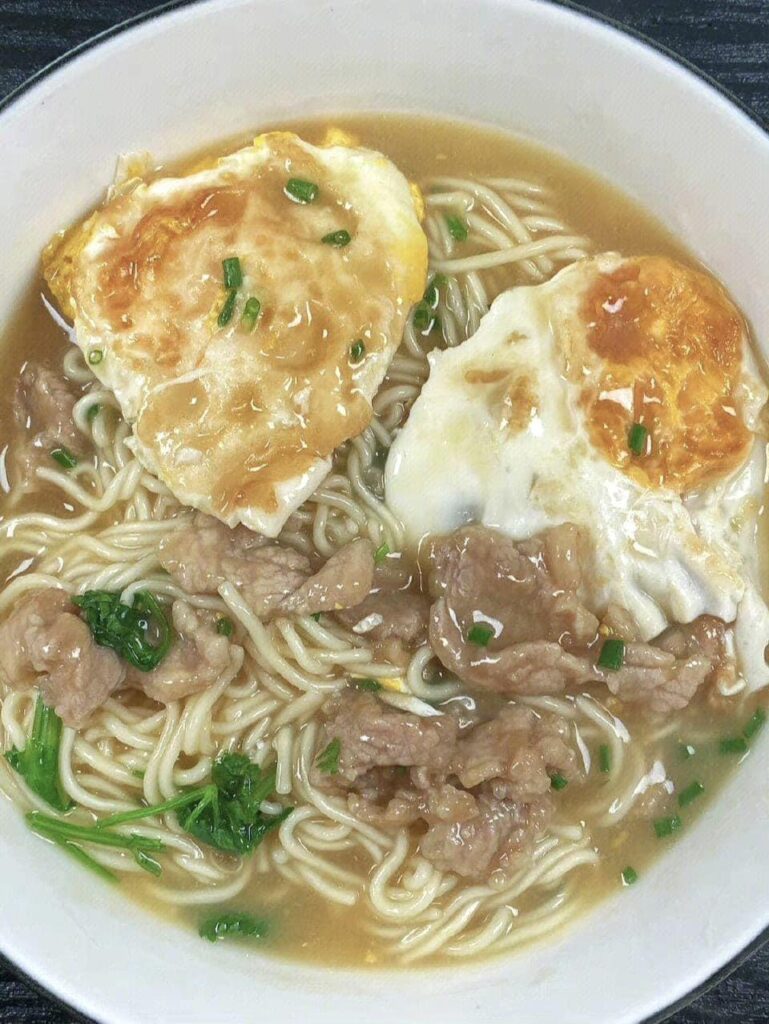 put TWO eggs on it !