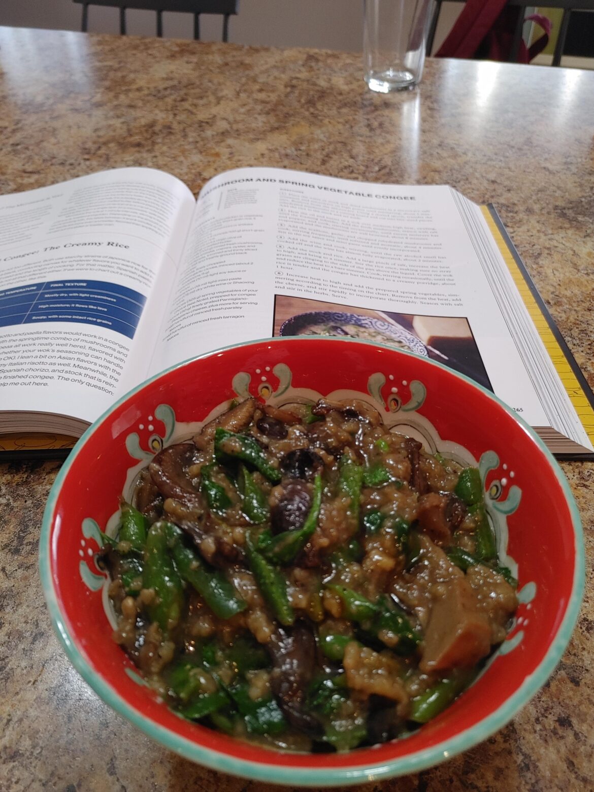 Mushroom and Spring Vegetable Congee