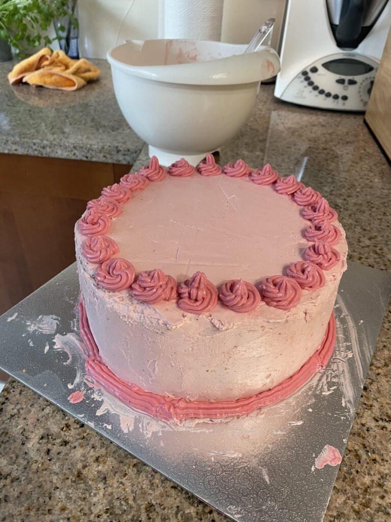 I made my first cake ever for my birthday!
