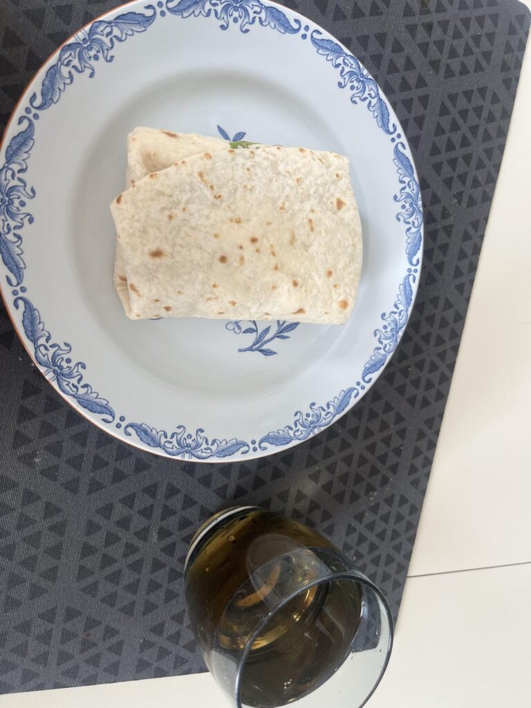 Calories in this veggie wrap?