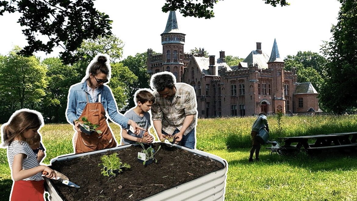 Time To start planting in our CASTLE vegetable garden