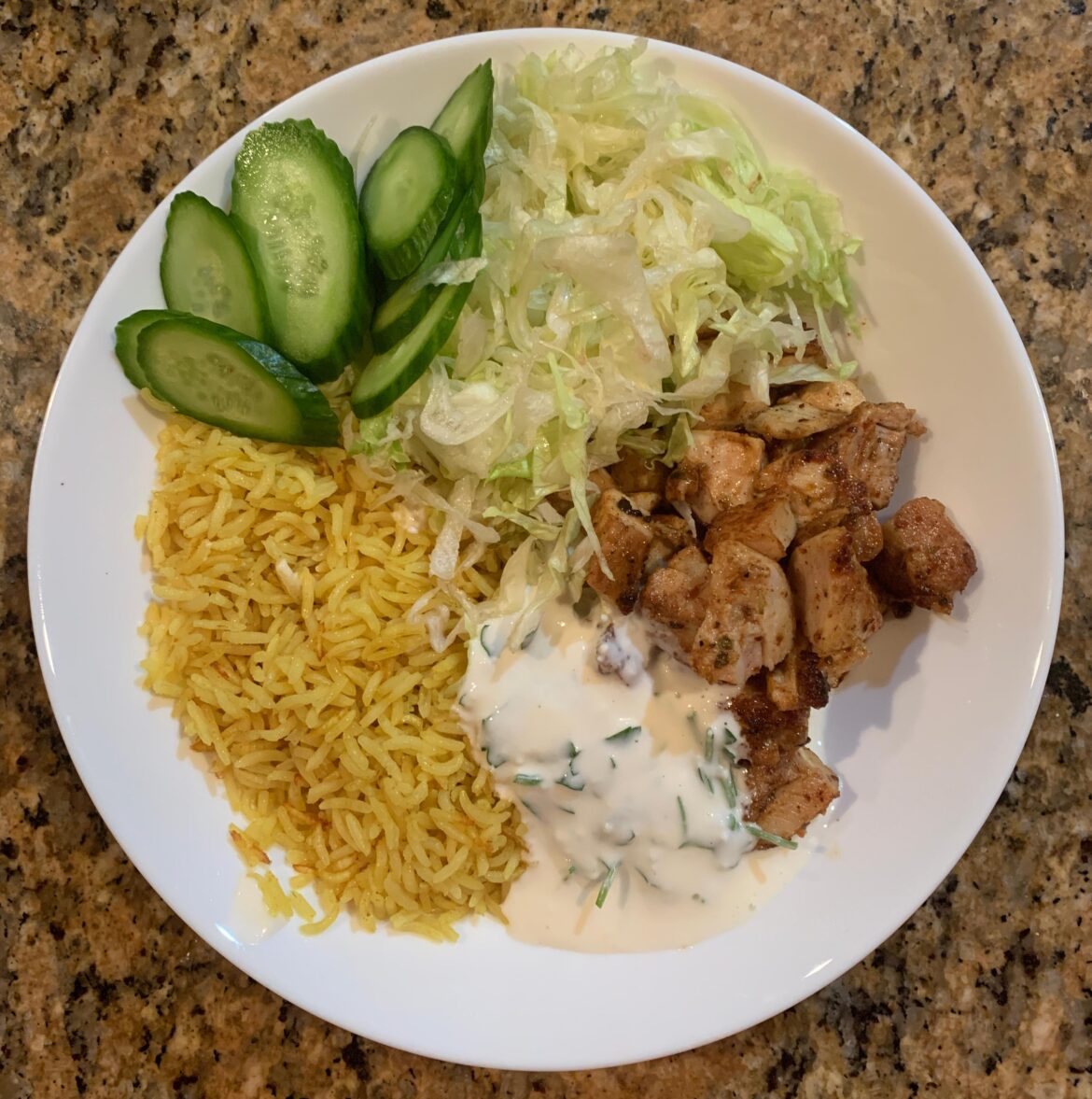 Alright, y'all convinced me. I made the halal-cart style chicken.