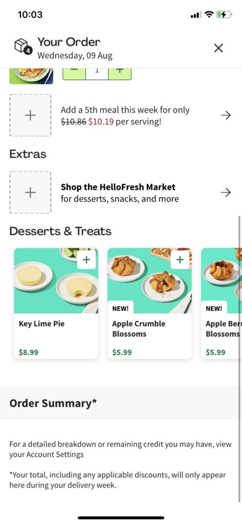 So now they only show you the total during delivery week, when it’s too late to change your meals? It used to tell you the price as you were adding meals. Anyone know how to see the total?