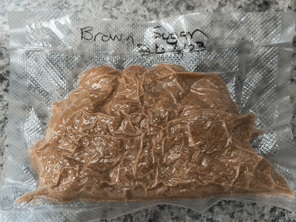 Vacuum seal Brown Sugar Vacuum seal Brown Sugar