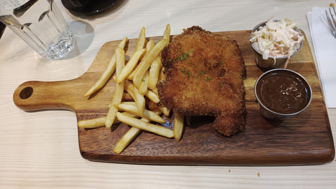 Breaded chicken chop