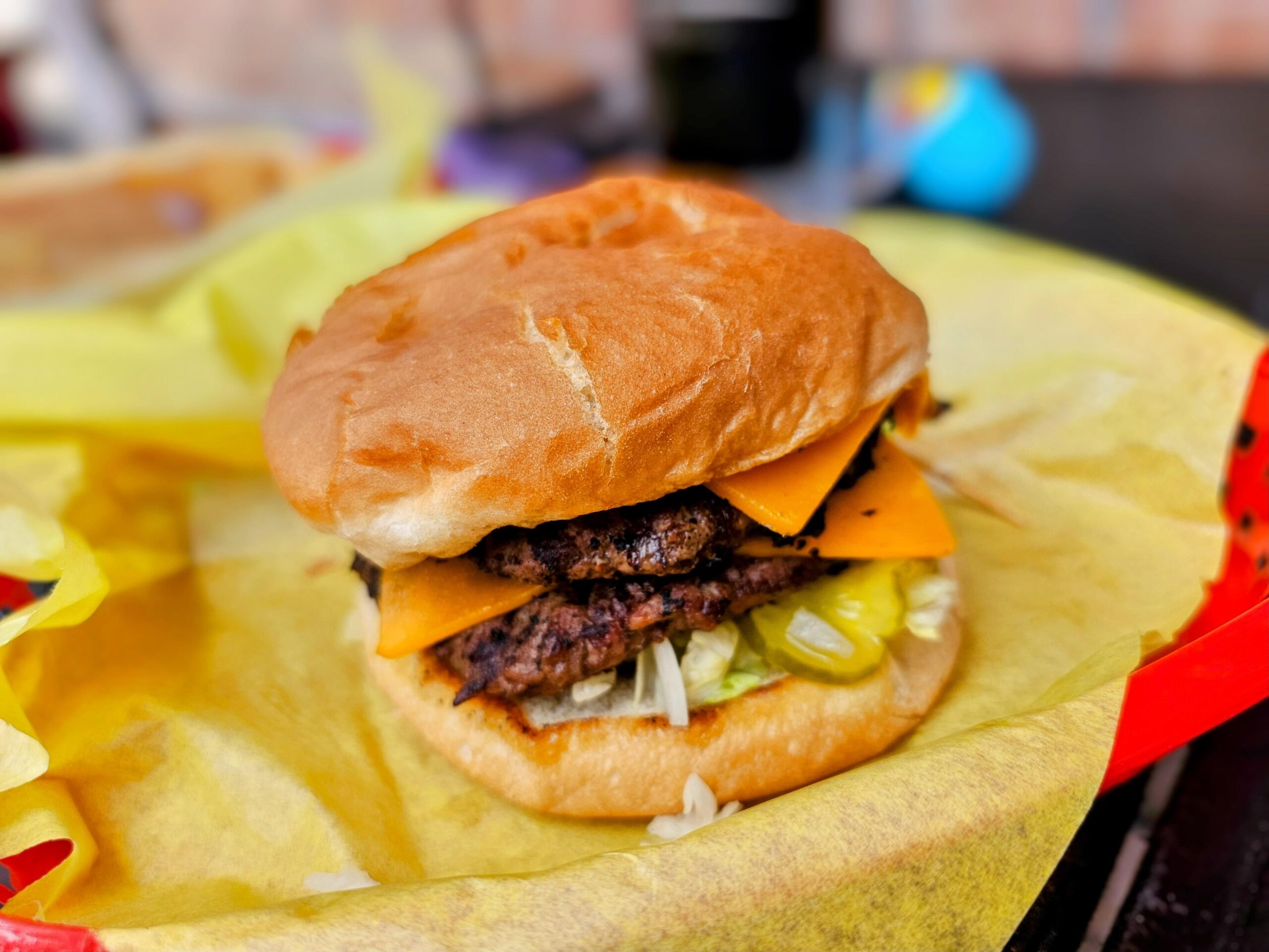 Double Cheeseburger from Del's Charcoal Burgers (Richardson, TX