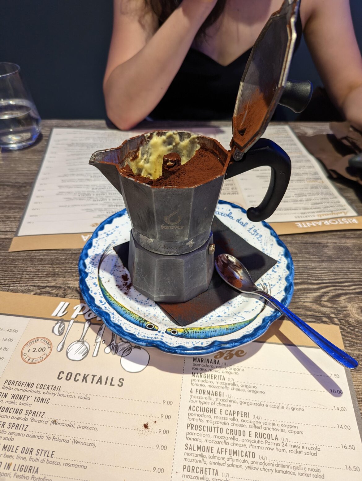 Tiramisu in moka pot