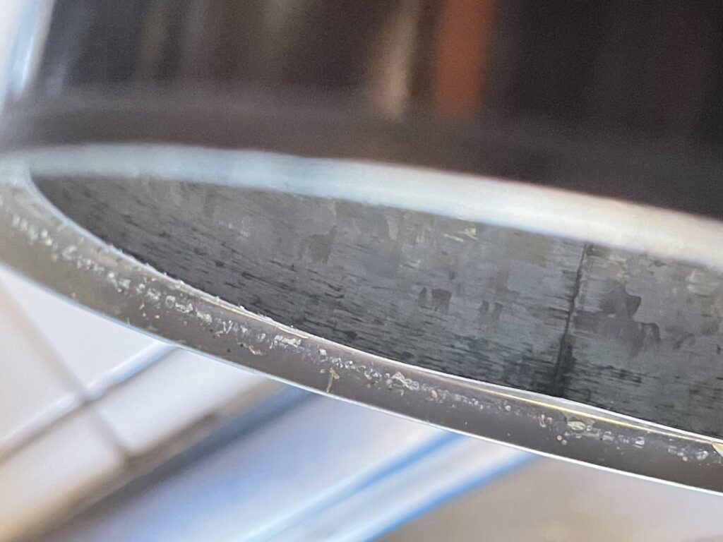 Canned Pineapple tasted bitter and had a funky smell which I thought was maybe ok as I never had this brand, can looked oxidized as if it was left opened for a bit when opened, noticed black oxidization on the inside seem which seems to go around the entire top of the inside. Worried about Botulism.