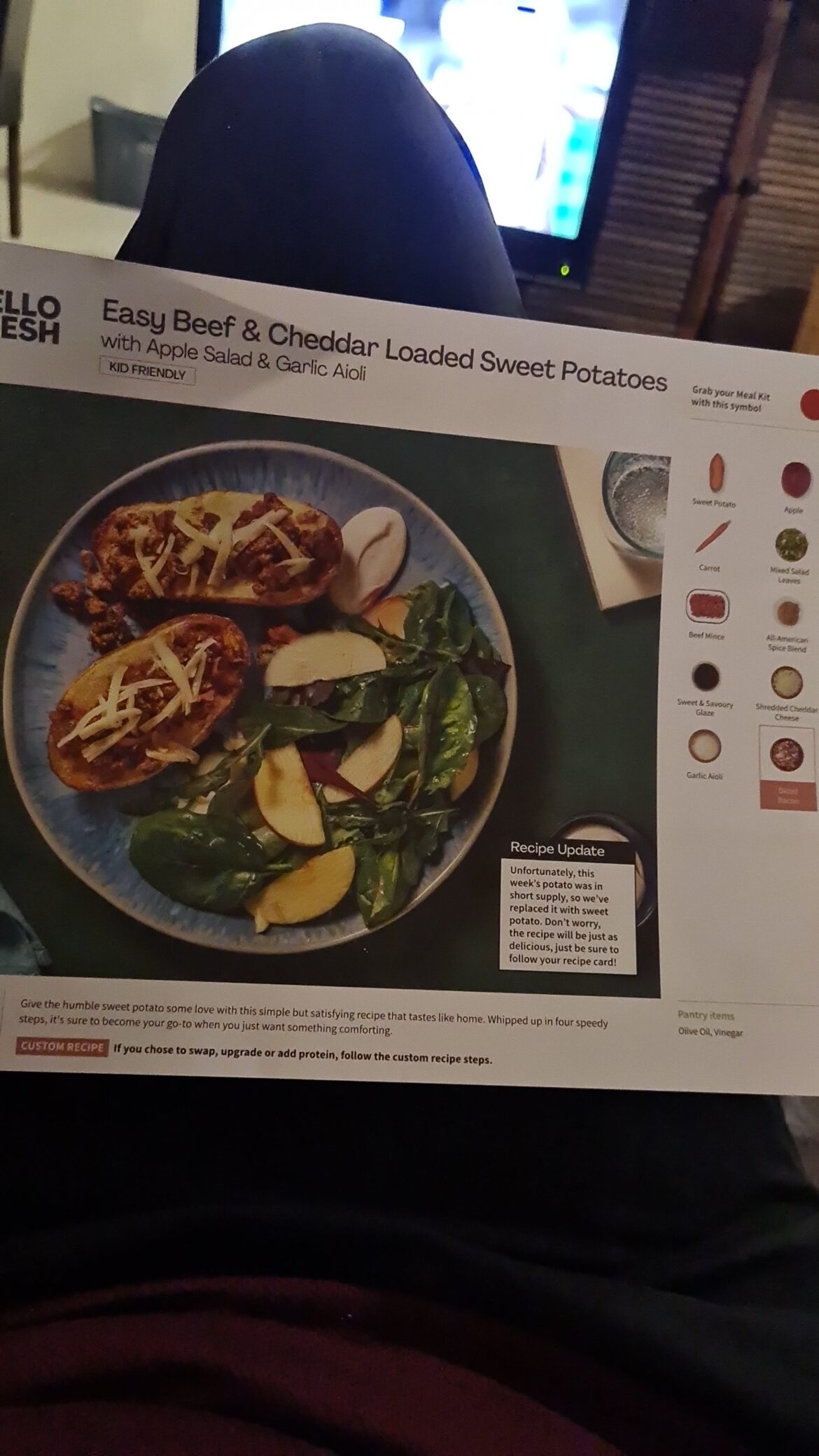 I got a full meal credit for a swapped ingredient