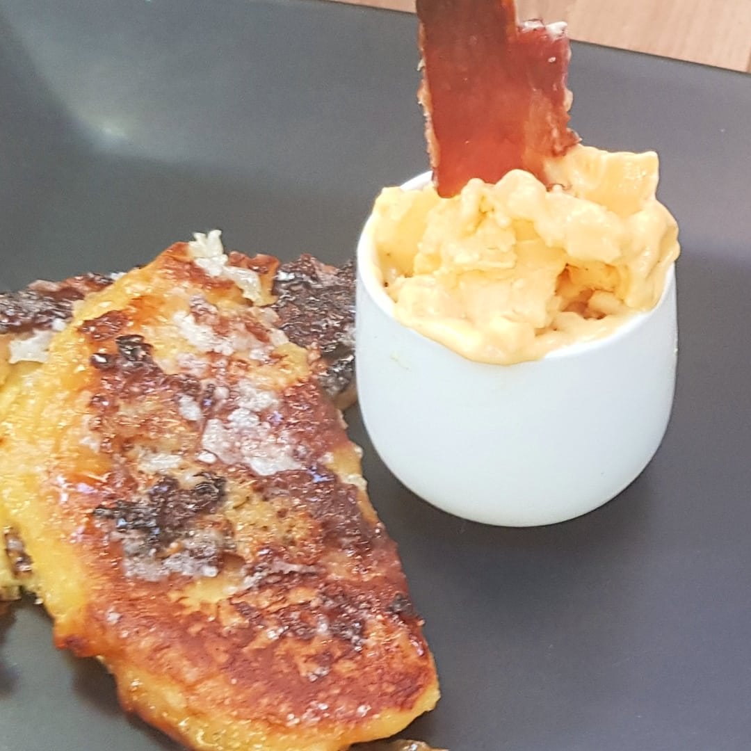 Heston Blumenthal's egg and bacon ice cream with pain perdu Dining