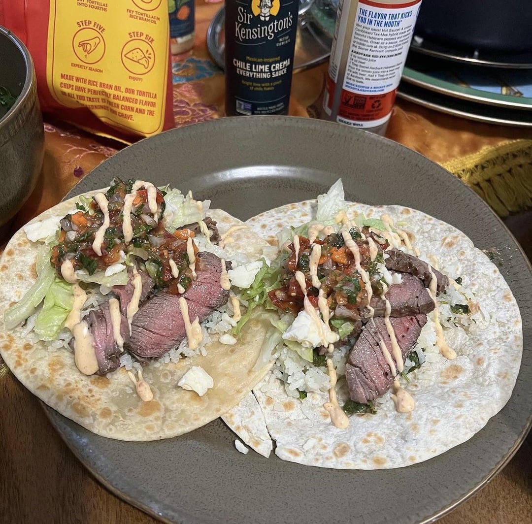Nice ribeye tacos Dining and Cooking