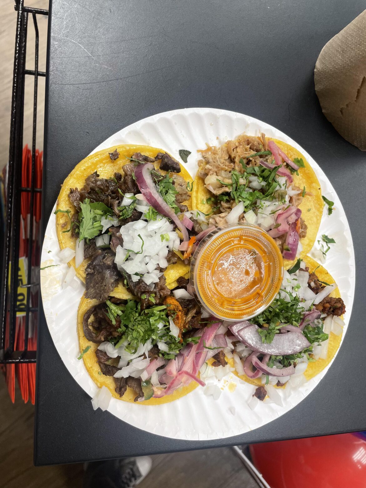 Cabeza Tacos From a Tent Outside the Palisades Ralph’s