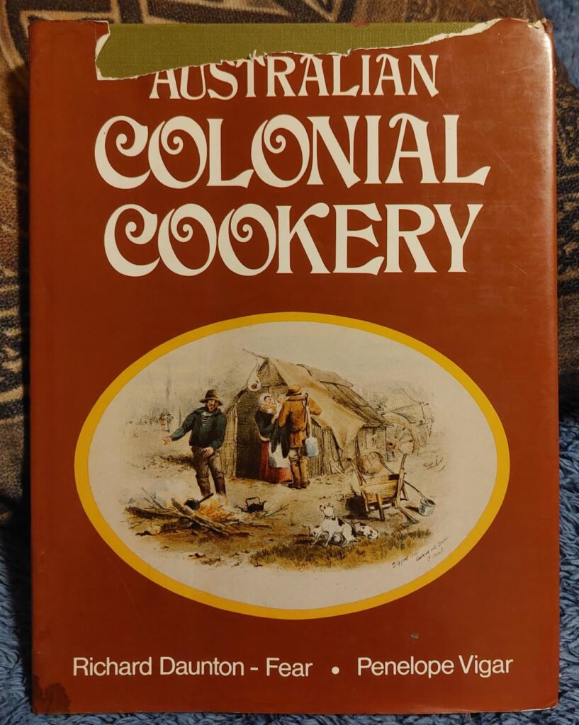 Australian Colonial Cookery book, full off early fusion recipes. Published in 1977.