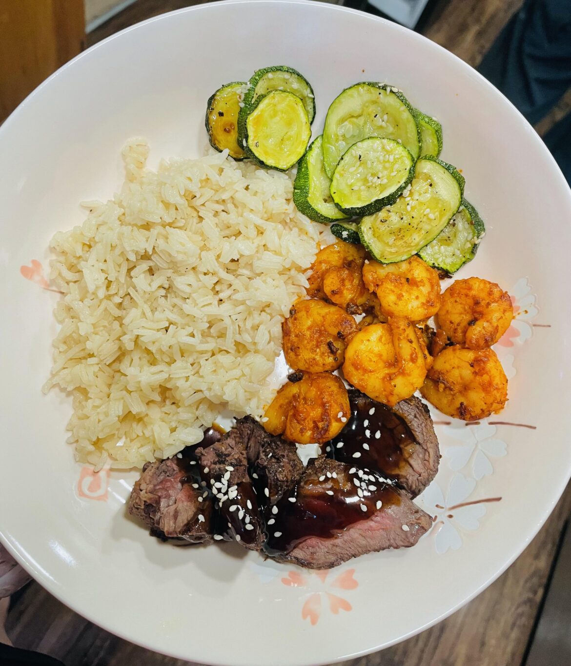 Hibachi Sweet Soy Steak and Shrimp