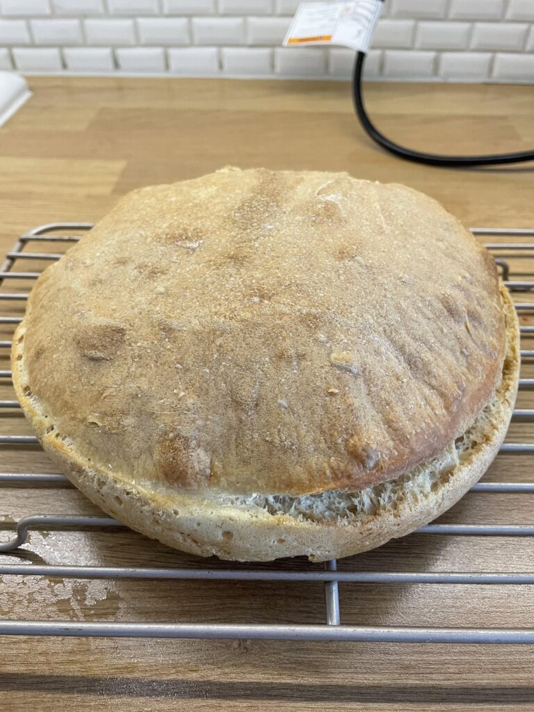 Tried out a no-knead slow fermentation bread. Pleased with the results