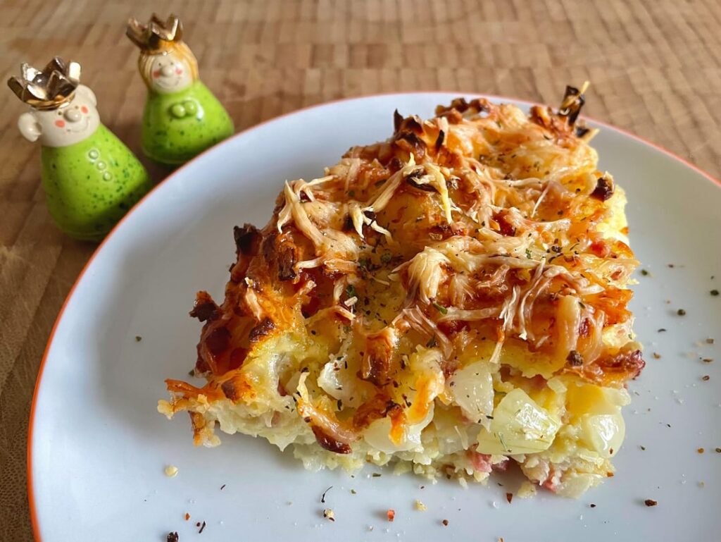 Simple german onion cake (Zwiebelkuchen)