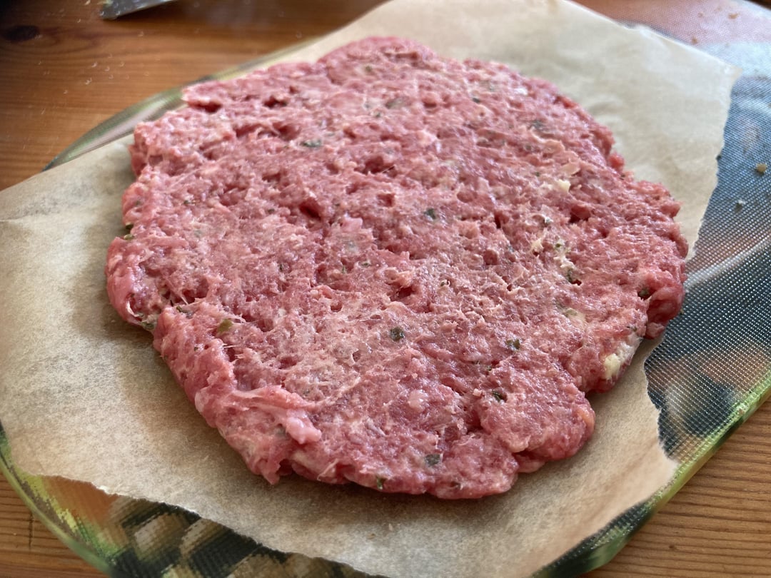 I did a little experiment with compound butter mixed into the meat