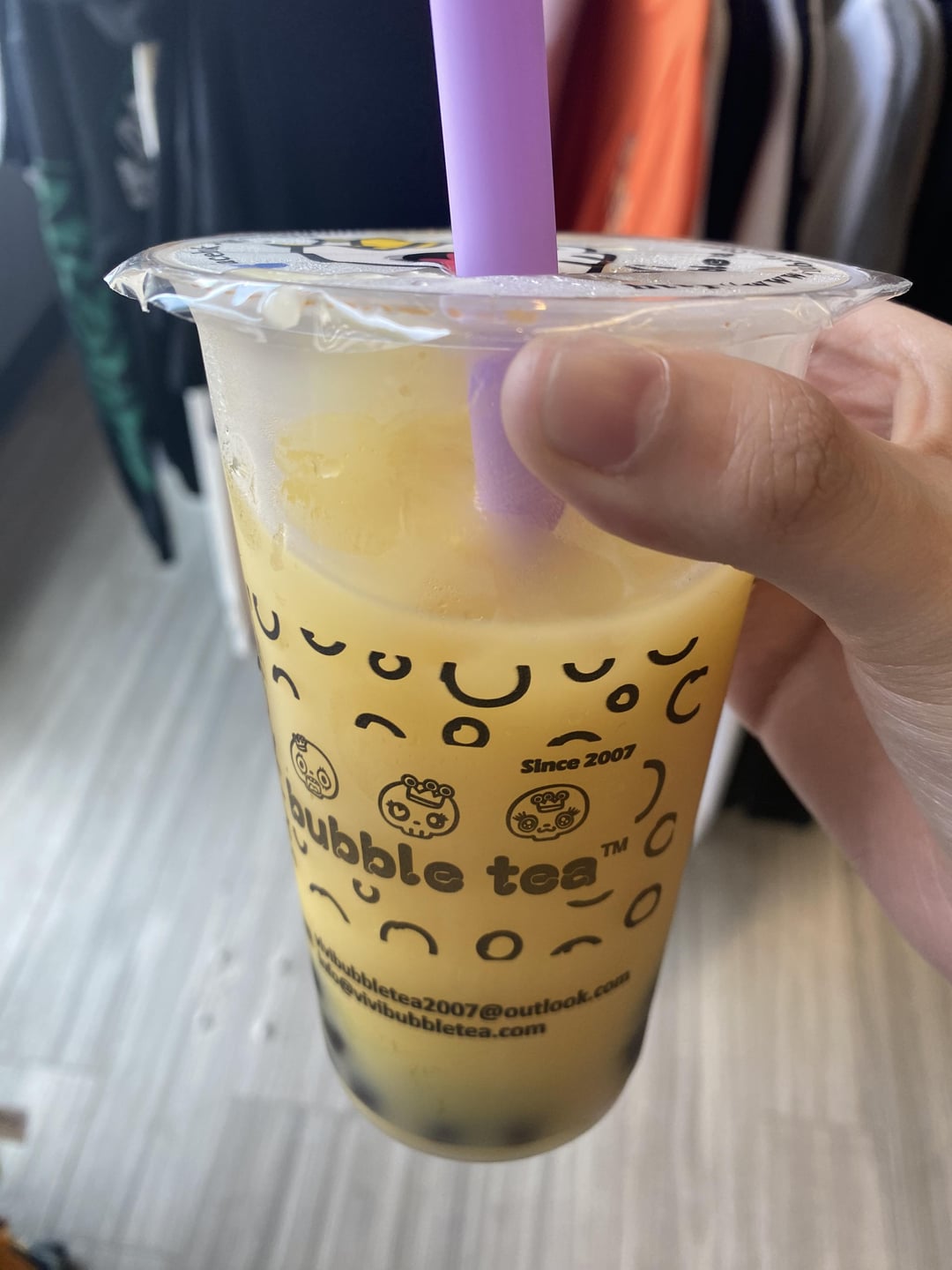 Cookies and cream macaroon + mango yakult w boba Dining and Cooking