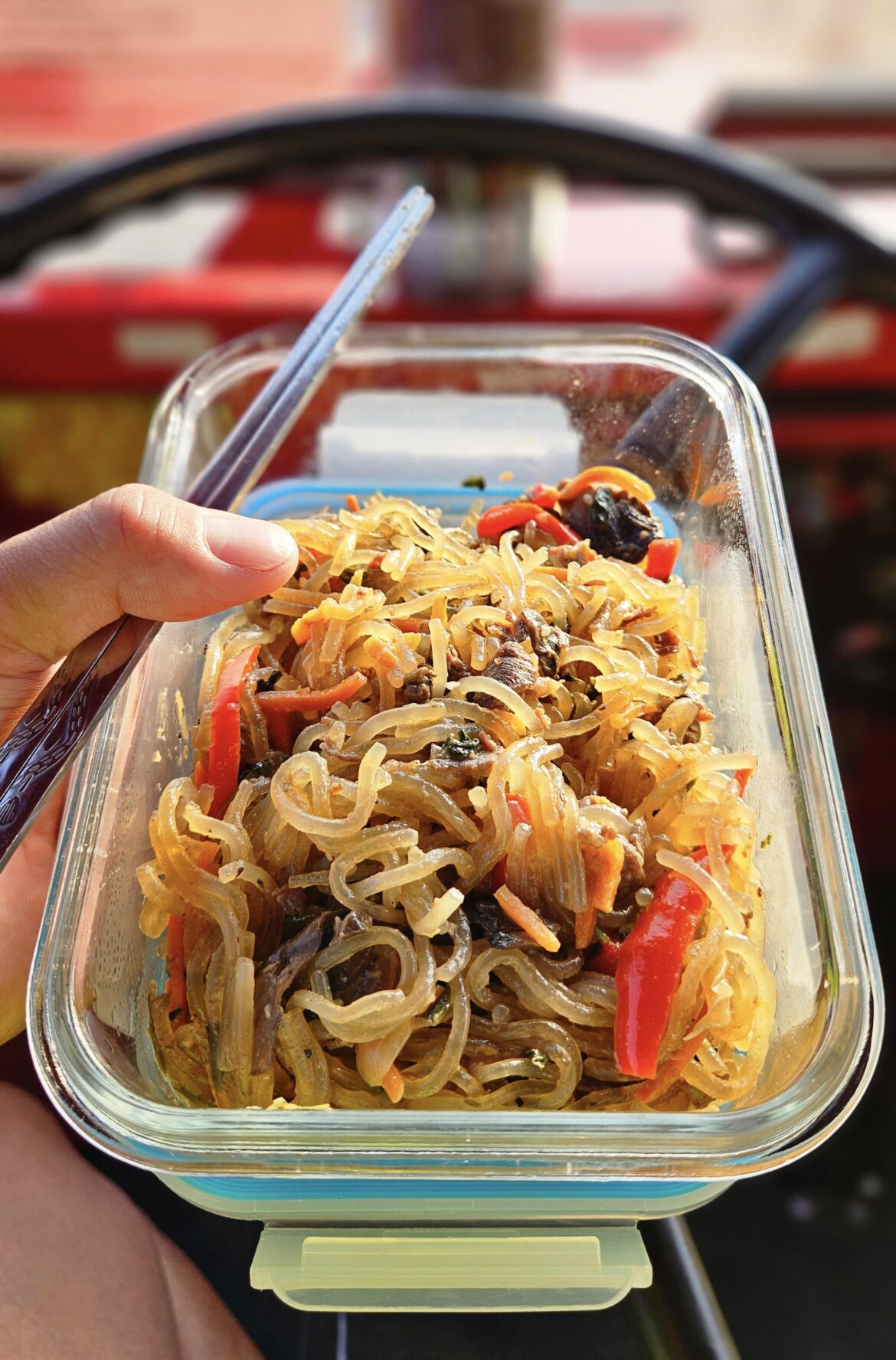 Japchae for my union-approved 30-minute lunch.