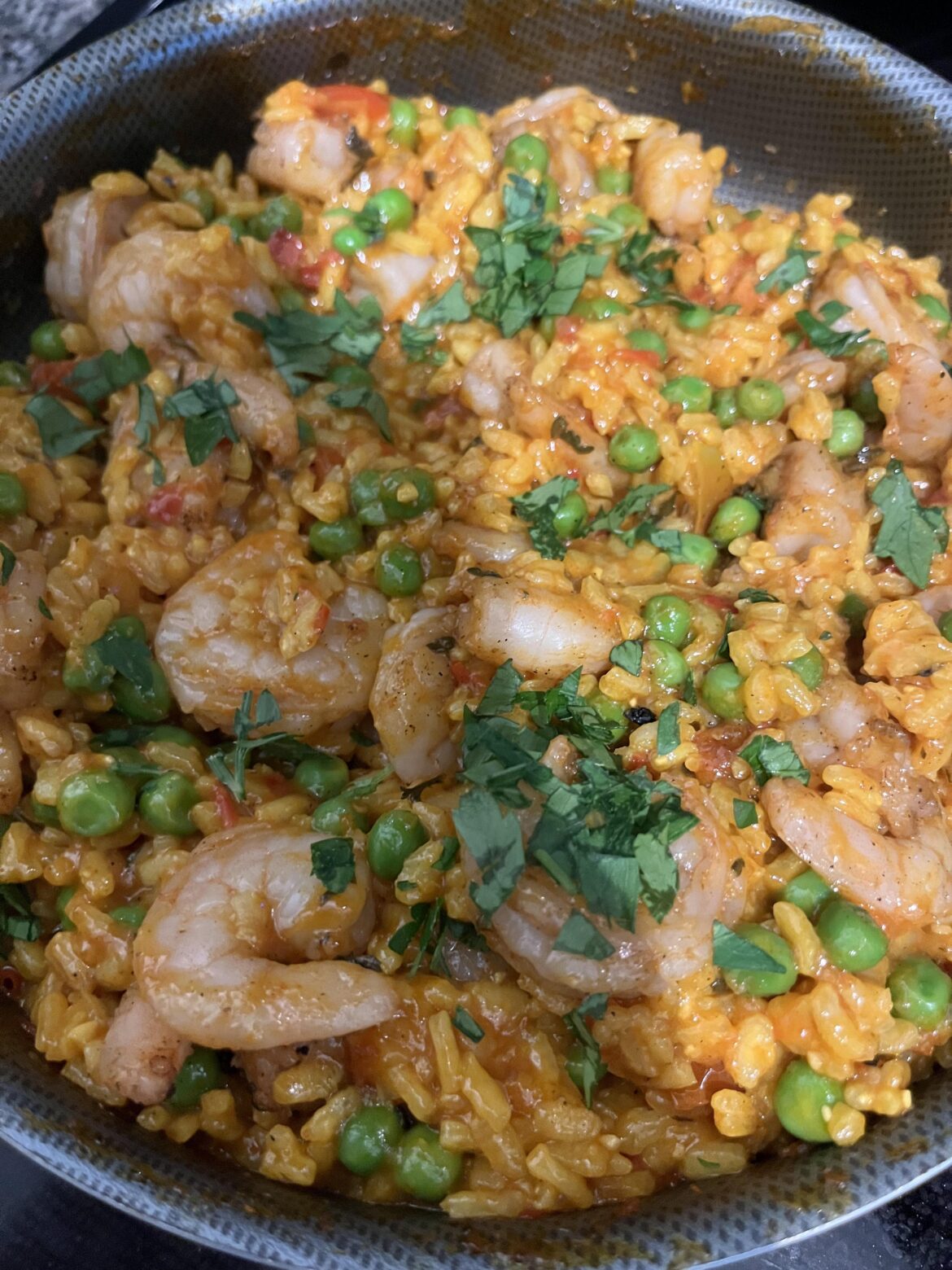 Smokey Spanish Rice with Shrimp