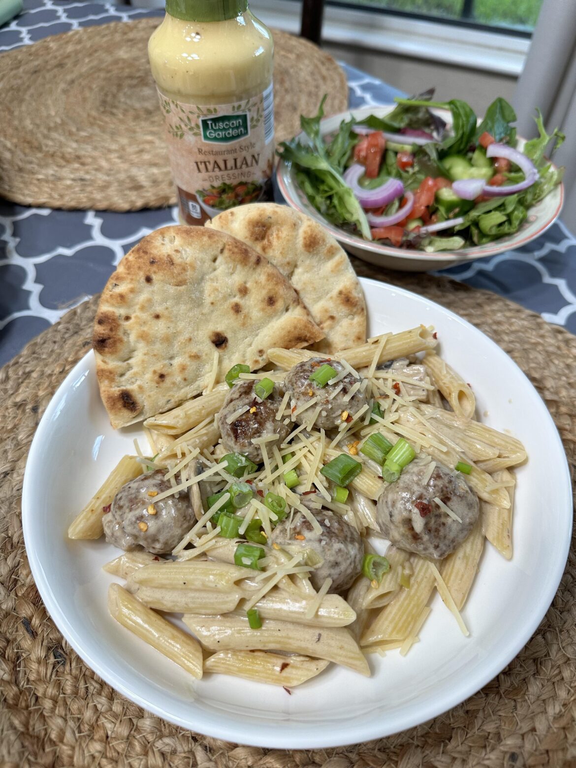 Penne with Pork Meatballs 10/10