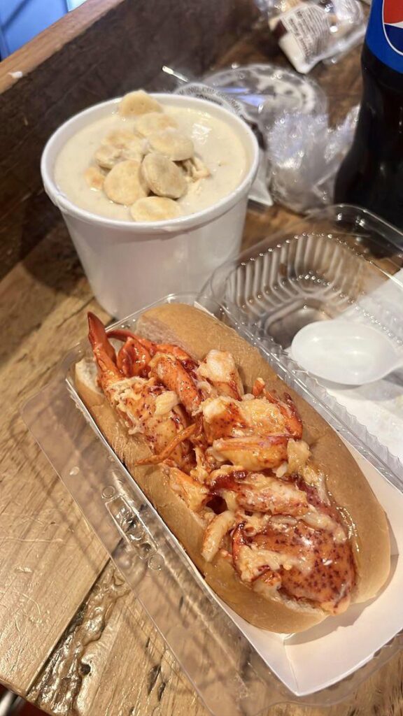 [i ate] lobstah and chowdah