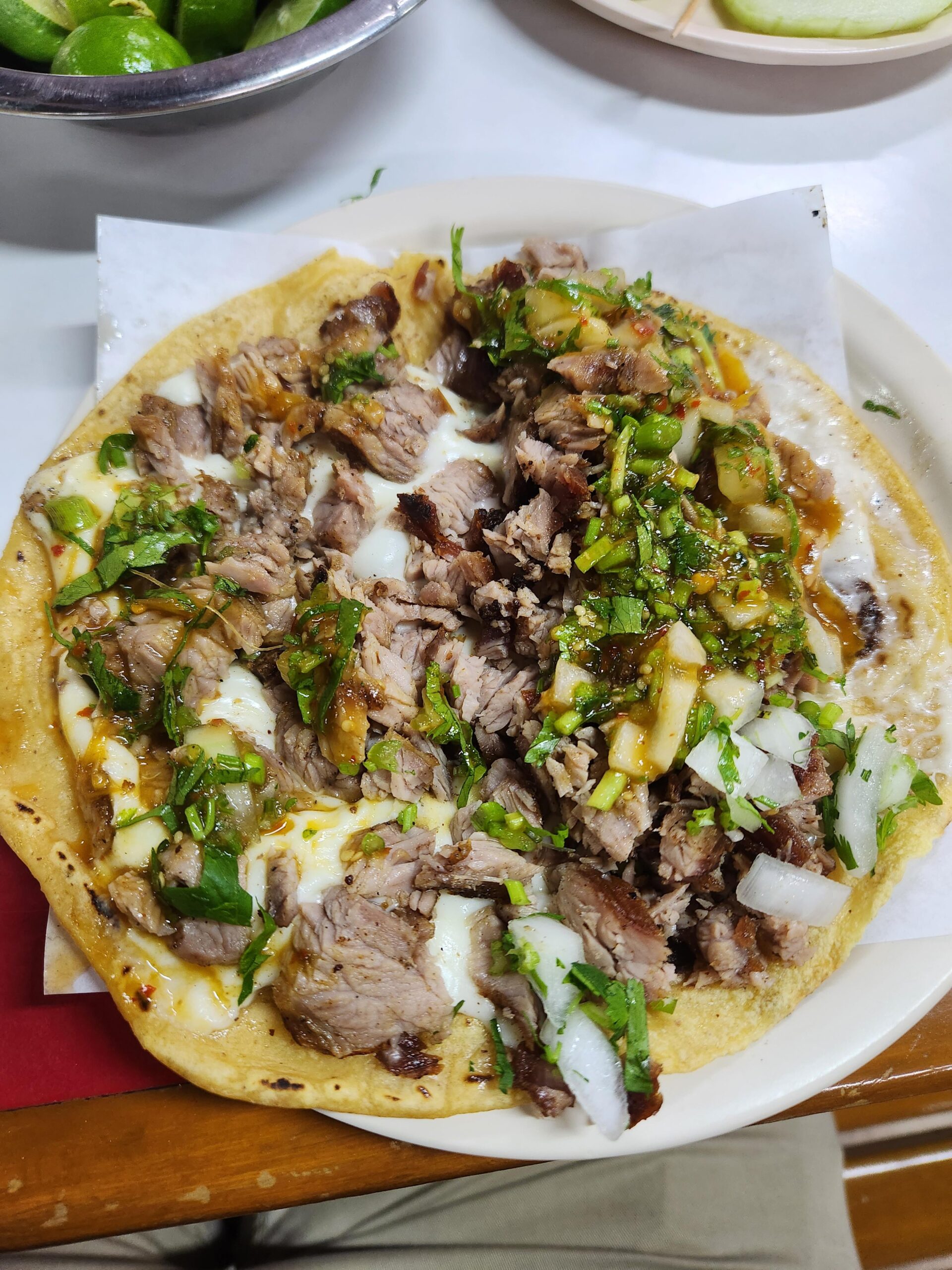 Quesadilla suadero, Tijuana, BC Dining and Cooking